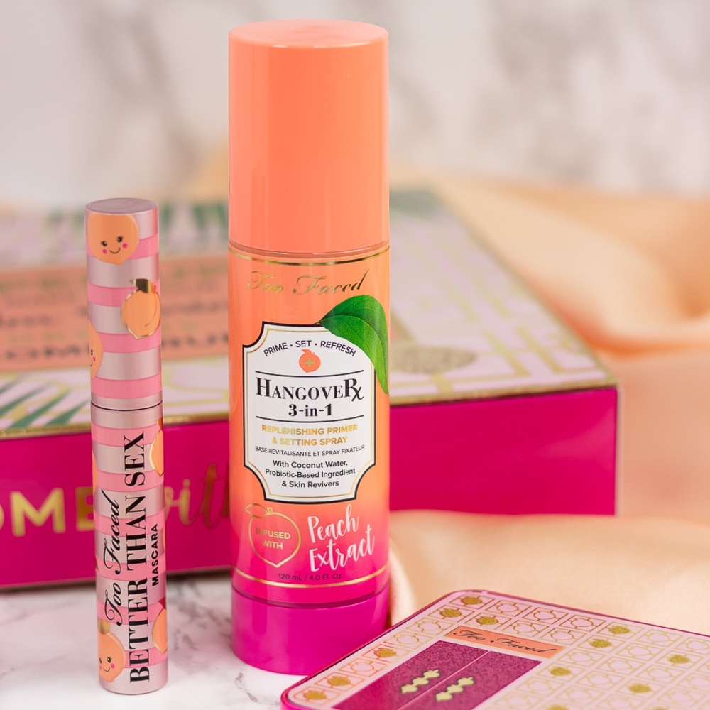 🍑 TOO FACED Hangover 3 in 1 Peach Extract Replenishing Primer & Setting Spray 🍑